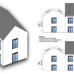 Papierhaus-Bastelbogen